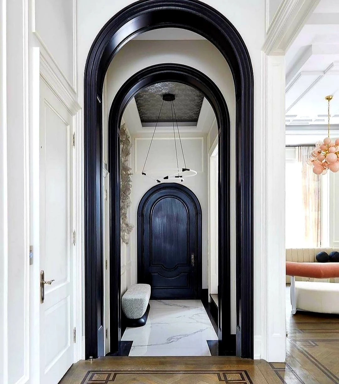 Heritage restoration with elegant arched doorways